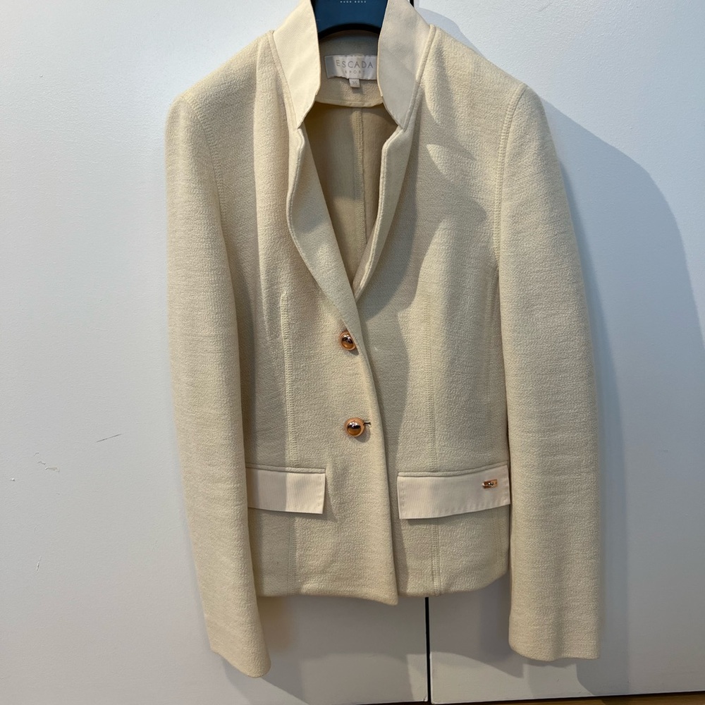 Escada Sport jacket with rose gold buttons